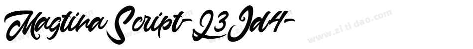 MagtinaScript-L3Jd4字体转换