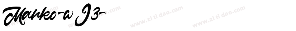 Manko-wJ3字体转换