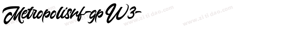 Metropolisnf-gpW3字体转换
