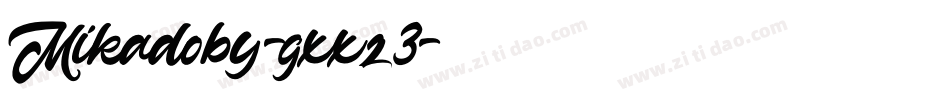 Mikadoby-gxxz3字体转换