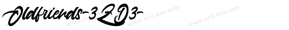 Oldfriends-3ZD3字体转换