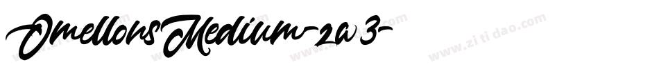 OmellonsMedium-zw3字体转换