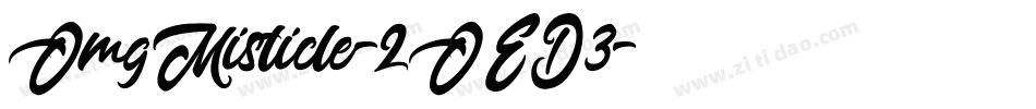 OmgMisticle-2OED3字体转换