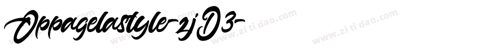 Oppagelastyle-zjD3字体转换
