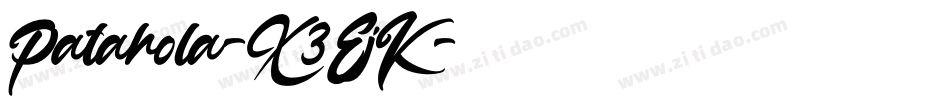 Patahola-X3EjK字体转换