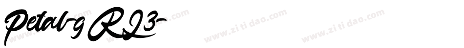 Petal-gRL3字体转换