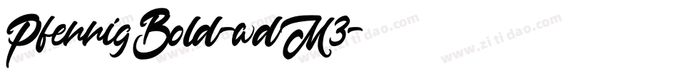PfennigBold-wdM3字体转换