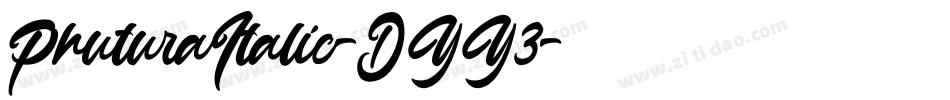 PhuturaItalic-DYY3字体转换