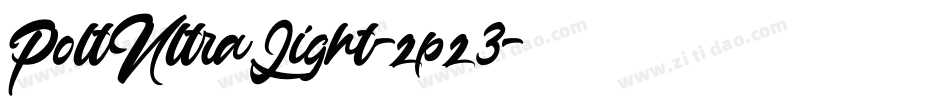 PoltUltraLight-zpz3字体转换