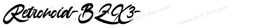 Retronoid-BZX3字体转换