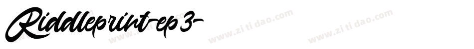 Riddleprint-ep3字体转换