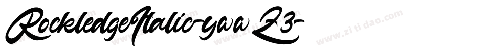 RockledgeItalic-ywwZ3字体转换