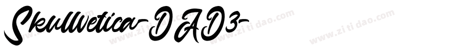Skullvetica-DAD3字体转换