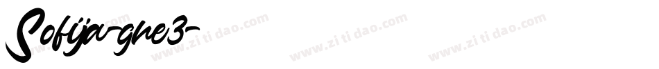 Sofija-gne3字体转换