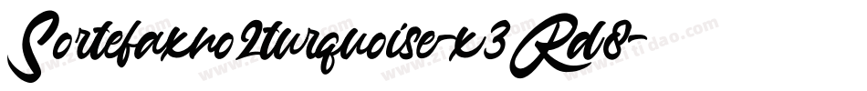 Sortefaxno2turquoise-x3Rd8字体转换