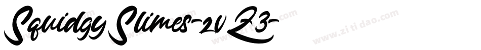 SquidgySlimes-zvZ3字体转换