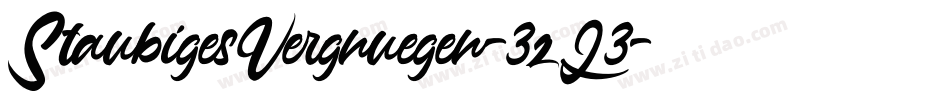 StaubigesVergnuegen-3zL3字体转换