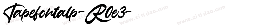 Tapefontalp-R0e3字体转换
