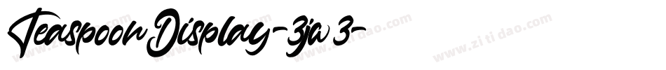 TeaspoonDisplay-3jw3字体转换