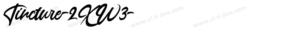 Tincture-2XW3字体转换