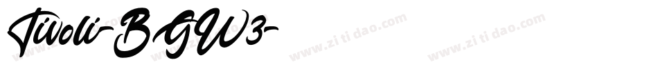 Tivoli-BGW3字体转换