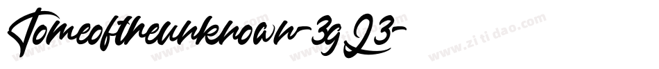Tomeoftheunknown-3gL3字体转换