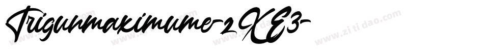 Trigunmaximume-zXE3字体转换