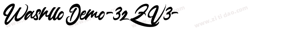 WashlloDemo-3zZV3字体转换