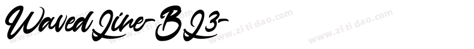 WavedLine-BL3字体转换