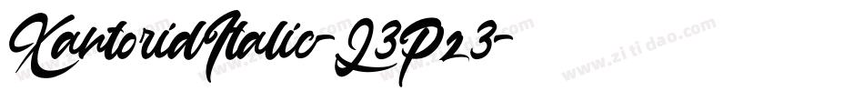 XantoridItalic-L3Pz3字体转换