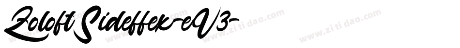 ZoloftSideffex-eV3字体转换
