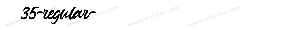 字魂35-regular字体转换