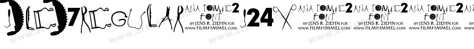 JdLed7Regular-J24x字体转换
