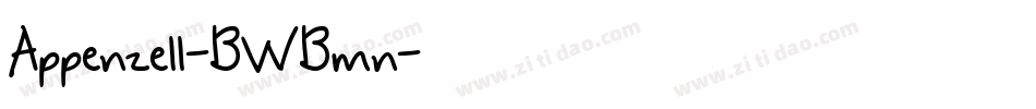 Appenzell-BWBmn字体转换