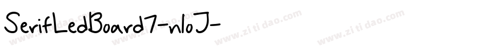 SerifLedBoard7-n1oJ字体转换