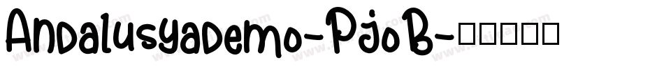 Andalusyademo-PjoB字体转换