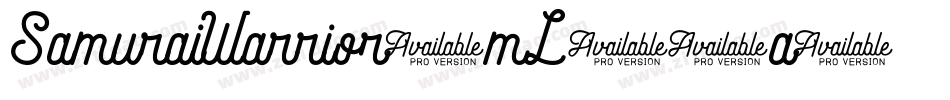 SamuraiWarrior-mL27a字体转换