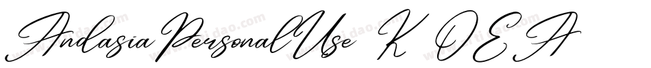 AndasiaPersonalUse-K7OEA字体转换