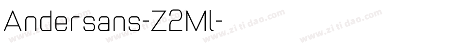 Andersans-Z2Ml字体转换