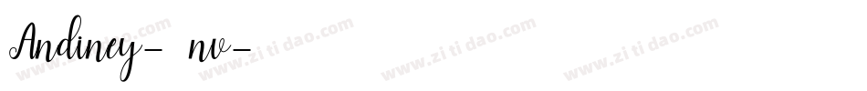 Andiney-57nv字体转换