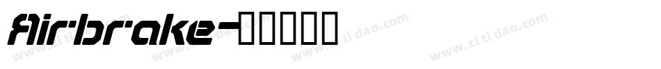 Airbrake字体转换