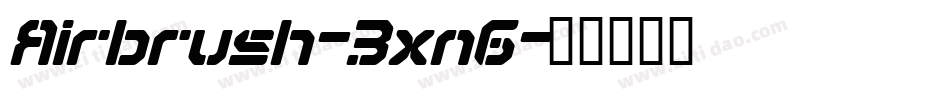 Airbrush-3xnG字体转换
