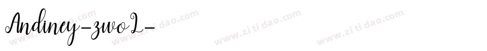 Andiney-zwoL字体转换