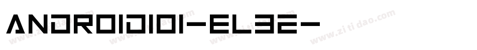 Android101-El3e字体转换