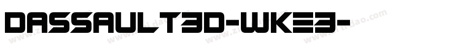 Dassault3D-wKe3字体转换