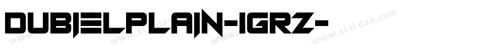 Dubielplain-1GrZ字体转换