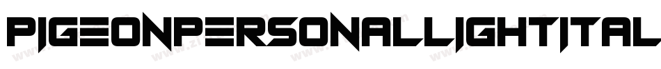 PigeonPersonalLightItalic-oGrz字体转换