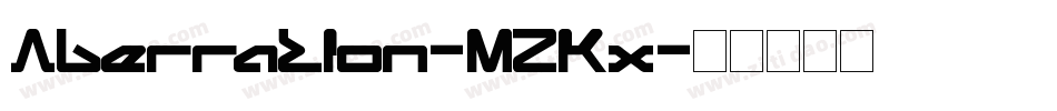 Aberration-MZKx字体转换