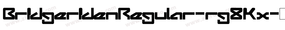 BridgeridenRegular-rg8Kx字体转换