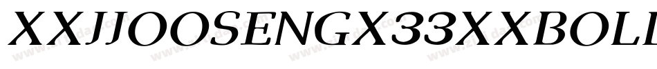 Xxjjoosengx33xxBold-1qLg字体转换